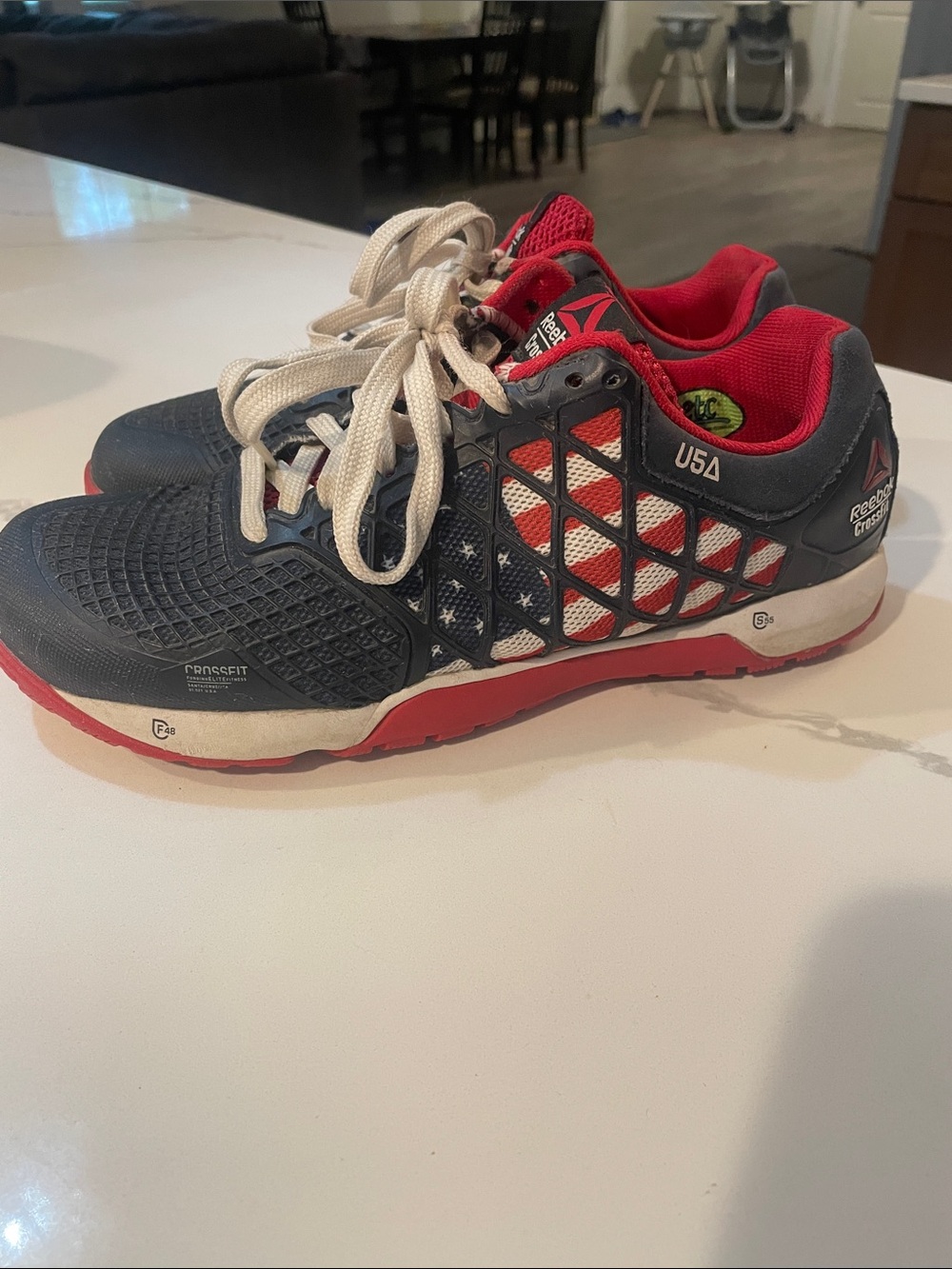 Reebok Women’s Navy, Red & White Training Sneakers